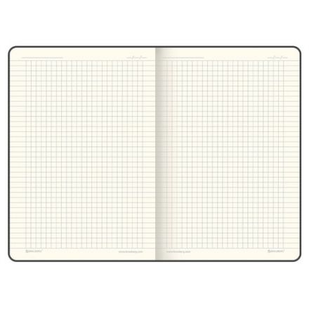 Блокнот А5 (148x218 мм), BRAUBERG "Office", под кожу, 80 л., резинка, клетка, черный, 111027