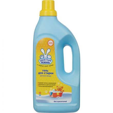 Гель для стирки Ушастый нянь для детского белья 1200 мл Гель для стирки Ушастый нянь для детского белья 1200 мл