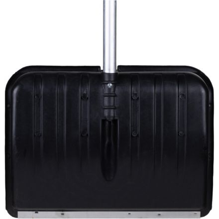 Лопата снеговая РусТрейд Зима№5 с оц.планкой д.30 алюм черен и v-обр ручкой Лопата снеговая РусТрейд Зима№5 с оц.планкой д.30 алюм черен и v-обр ручкой