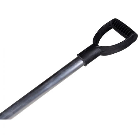 Лопата снеговая РусТрейд Зима№5 с оц.планкой д.30 алюм черен и v-обр ручкой Лопата снеговая РусТрейд Зима№5 с оц.планкой д.30 алюм черен и v-обр ручкой