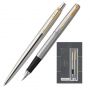 Набор пишущих принадл. PARKER Jotter Stainless Steel GT шар.ручка+перо