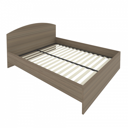 Light Кровать с ортопедическим основанием и изголовьем С-КИ-160 Вяз 1650*2050*900