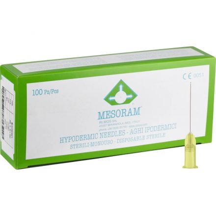 Игла для мезотерапии 30 G (0,3x13мм) внутр.диаметр 0,18мм MESORAM, 100шт/уп