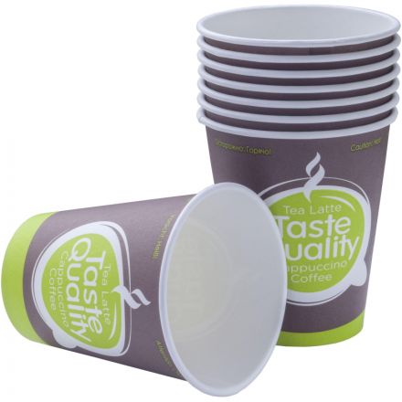 Стакан одноразовый TasteQuality бумажный разноцветный 165 мл 100 штук в упаковке Стакан одноразовый TasteQuality бумажный разноцветный 165 мл 100 штук в упаковке