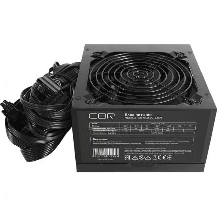 Блок питания CBR ATX 500W 80+ Bronze, APFC, 12cm fan, BOX,(PSU-ATX500-12GM) Блок питания CBR ATX 500W 80+ Bronze, APFC, 12cm fan, BOX,(PSU-ATX500-12GM)