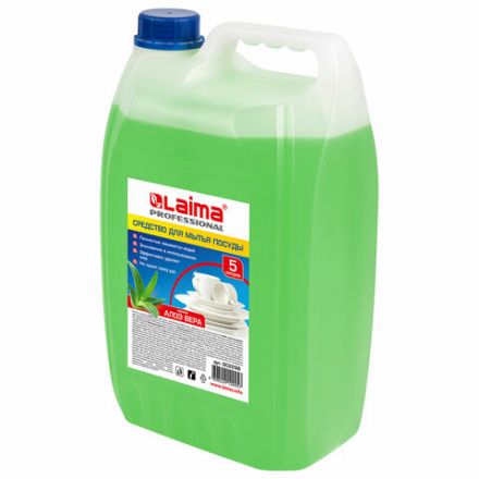 Средство для мытья посуды 5 л, LAIMA PROFESSIONAL концентрат, "Алоэ Вера", 602298 Средство для мытья посуды 5 л, LAIMA PROFESSIONAL концентрат, "Алоэ Вера", 602298