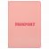 Обложка для паспорта, мягкий полиуретан, "PASSPORT", нежно-розовая, STAFF, 238403