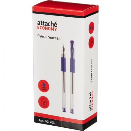 Ручка гелевая неавтомат. Attache Economy синий стерж., 0,5 мм,манж Ручка гелевая неавтомат. Attache Economy синий стерж., 0,5 мм,манж