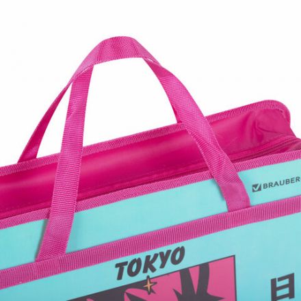 Папка на молнии с ручками BRAUBERG А4, 1 отделение, пластик, 80 мм, "Anime city", 271468 Папка на молнии с ручками BRAUBERG А4, 1 отделение, пластик, 80 мм, "Anime city", 271468