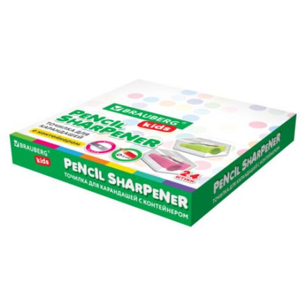 Точилка BRAUBERG KIDS "MINI", с контейнером, пластиковая, пастельные цвета ассорти, 271944 Точилка BRAUBERG KIDS "MINI", с контейнером, пластиковая, пастельные цвета ассорти, 271944