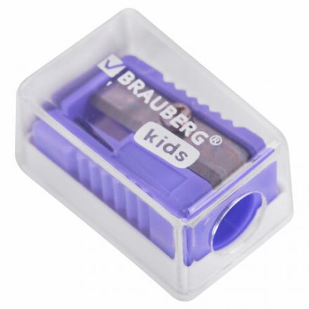 Точилка BRAUBERG KIDS "MINI", с контейнером, пластиковая, пастельные цвета ассорти, 271944 Точилка BRAUBERG KIDS "MINI", с контейнером, пластиковая, пастельные цвета ассорти, 271944