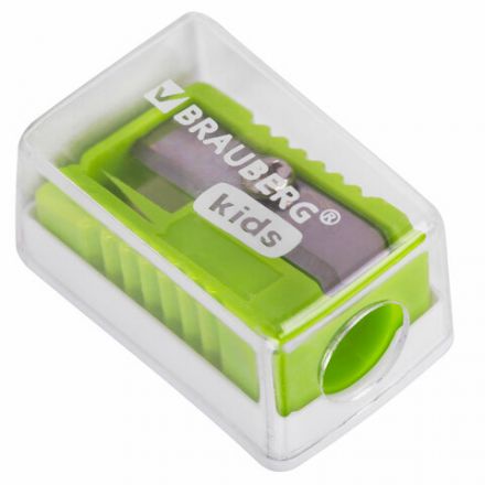 Точилка BRAUBERG KIDS "MINI", с контейнером, пластиковая, пастельные цвета ассорти, 271944 Точилка BRAUBERG KIDS "MINI", с контейнером, пластиковая, пастельные цвета ассорти, 271944