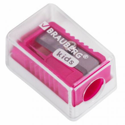 Точилка BRAUBERG KIDS "MINI", с контейнером, пластиковая, пастельные цвета ассорти, 271944 Точилка BRAUBERG KIDS "MINI", с контейнером, пластиковая, пастельные цвета ассорти, 271944