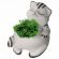КАШПО ИЗ ГИПСА СО МХОМ, с красками и кистью для росписи, ассорти, BRAUBERG KIDS, 666012