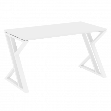 Loft Стол рабочий VR.L-SRZ-3.7 Белый бриллиант/Белый металл 1380*720*750