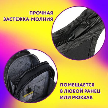 Папка для тетрадей ЮНЛАНДИЯ А4, 1 отделение, пластик, на молнии, "Not found", 272143 Папка для тетрадей ЮНЛАНДИЯ А4, 1 отделение, пластик, на молнии, "Not found", 272143