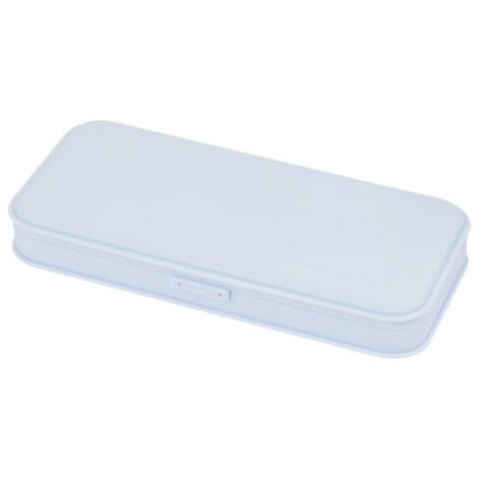 Пенал пластиковый BRAUBERG, пастельный голубой, С НАКЛЕЙКАМИ, 21х9х3 см, 272272