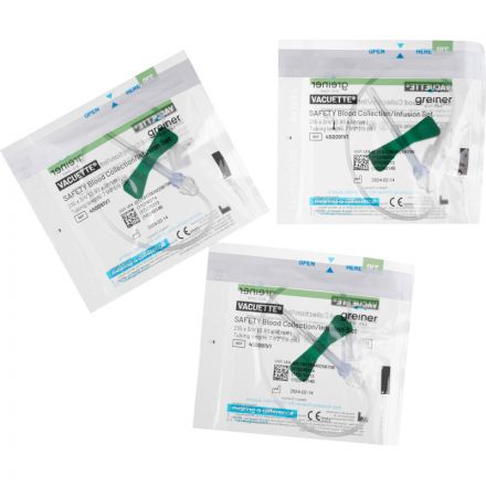 Игла-бабочка 21G 19см зел. VACUETTE Safety 450091V1 90шт/уп Игла-бабочка 21G 19см зел. VACUETTE Safety 450091V1 90шт/уп