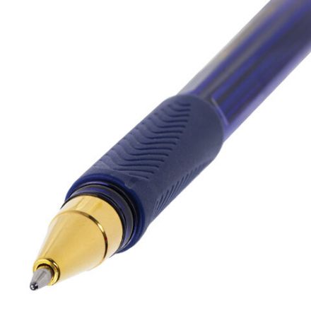 Ручки шариковые BRAUBERG BP-GT GLD BLUE, НАБОР 5 ШТУК, СИНИЕ, пишущий узел 0,7 мм, линия письма 0,35 мм, 144511