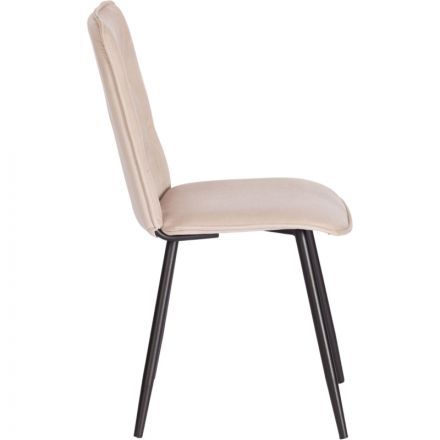Стул Комус Мебель FRANK велюр, 47х54х86, бежевый Стул Комус Мебель FRANK велюр, 47х54х86, бежевый
