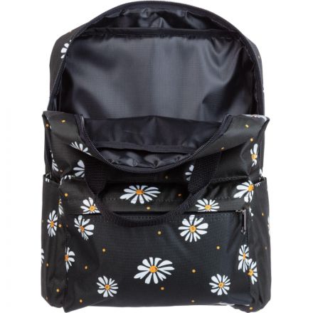 Рюкзак Квадро Ромашки,черный, 1отд., 3 кармана,37х28х13 Рюкзак Квадро Ромашки,черный, 1отд., 3 кармана,37х28х13