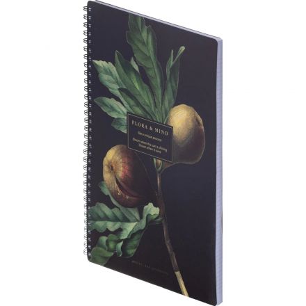 Бизнес-тетрадь, BS, А4, 96л., клетка, мягкий, спираль. Flora, инжир, N4283