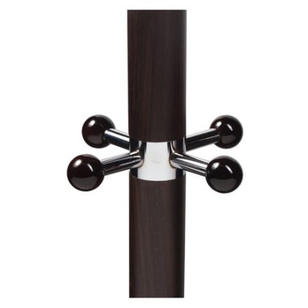 Вешалка-стойка BRABIX "CR-274", металл/мрамор, 1,8 м, на диске диаметром 36 см, 5 крючков + 4 дополнительных, венге, 601744