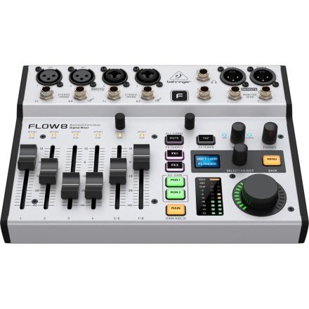 Микшерный пульт Behringer FLOW 8, цифровой, 8 кан, USB, Bluetooth