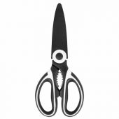 Ножницы кухонные DASWERK (ДАСВЕРК), 210 мм, с орехоколом, открывашкой, футляром для лезвий, 608904