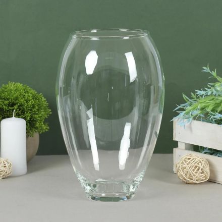 Ваза для цветов 'Клавдия', 2.8л, d=10см, 24x16см, стек, прозр, 758527