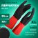 Перчатки МНОГОРАЗОВЫЕ латексные BiColor черно-красные, хлопчатобумажное напыление, размер 9-10, XL (очень большой), вес 70 г, КП, 139469