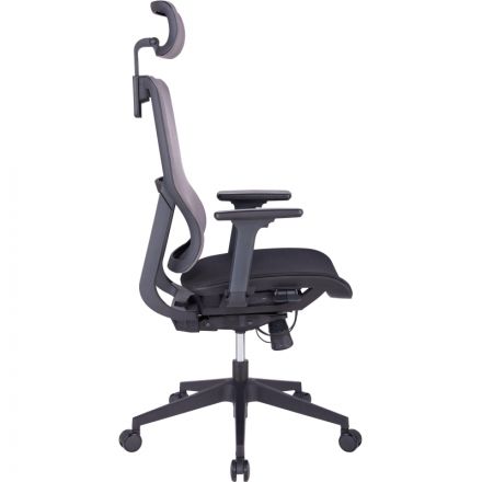 Кресло BN_Zm_EChair-601 MC сетка, серый/черный Кресло BN_Zm_EChair-601 MC сетка, серый/черный