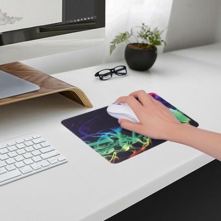 Коврик для мыши SONNEN "SMOKE", резина + ткань, 220х180х3 мм, 513289