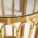 Комплект террасный AKIRA /с подушкой/, skin rattan eco, 54х60х78см / D46х40см, Natural (натуральный)
