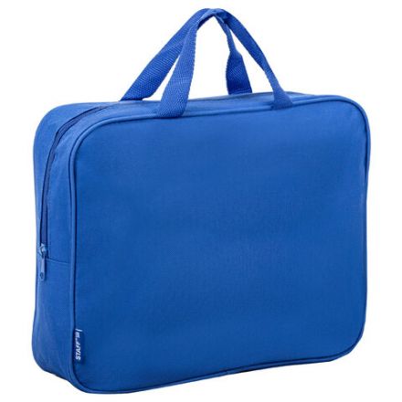 Папка на молнии с ручками STAFF EVERYDAY, А4, ширина 80 мм, полиэстер, синяя, 270740 Папка на молнии с ручками STAFF EVERYDAY, А4, ширина 80 мм, полиэстер, синяя, 270740