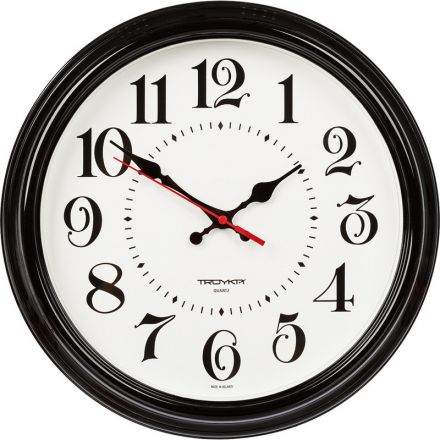 Часы настенные Troyka модель88, диаметр 310мм, пластик 88880882 Часы настенные Troyka модель88, диаметр 310мм, пластик 88880882