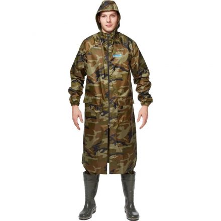 Плащ влагозащитный ПВХ Hunter зл.КМФ 56-58/182-188