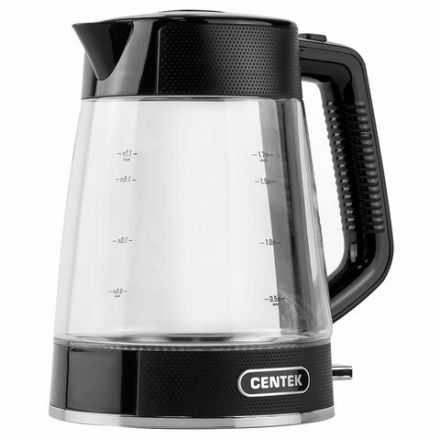 Чайник CENTEK CT-1014, 1,7 л, 2200 Вт, закрытый нагревательный элемент, стекло, черный, CT-1014 Black Чайник CENTEK CT-1014, 1,7 л, 2200 Вт, закрытый нагревательный элемент, стекло, черный, CT-1014 Black