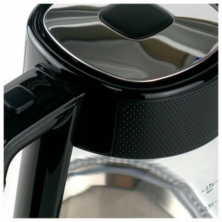 Чайник CENTEK CT-1014, 1,7 л, 2200 Вт, закрытый нагревательный элемент, стекло, черный, CT-1014 Black Чайник CENTEK CT-1014, 1,7 л, 2200 Вт, закрытый нагревательный элемент, стекло, черный, CT-1014 Black