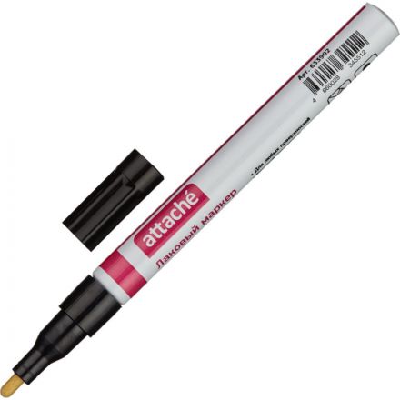 Маркер промышленный Attache для универсальной маркировки черный (2 мм) Маркер промышленный Attache для универсальной маркировки черный (2 мм)