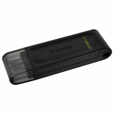 Флеш-диск 256 GB KINGSTON DataTraveler 70, разъем Type-C 3.2, черный, DT70/256GB Флеш-диск 256 GB KINGSTON DataTraveler 70, разъем Type-C 3.2, черный, DT70/256GB