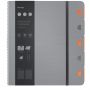 Бизнес-тетрадь А4+, 80л., Berlingo "Steel&Style Pro", клетка, на гребне, 80г/м2, перфорация, разделители, линейка, закладка, серебристый металлик