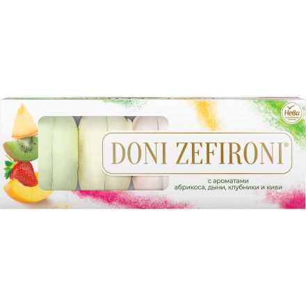 Зефир DONI ZEFIRONI Нева ароматизированный ассорти , 210г Зефир DONI ZEFIRONI Нева ароматизированный ассорти , 210г