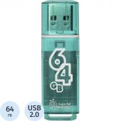 Флеш-память Smartbuy Glossy, 64Gb, USB 2.0, зел, SB64GBGS-G Флеш-память Smartbuy Glossy, 64Gb, USB 2.0, зел, SB64GBGS-G