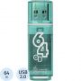 Флеш-память Smartbuy Glossy, 64Gb, USB 2.0, зел, SB64GBGS-G Флеш-память Smartbuy Glossy, 64Gb, USB 2.0, зел, SB64GBGS-G
