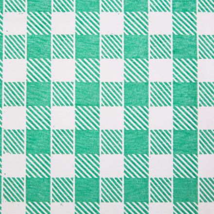 Скатерть одноразовая Luscan, 120х200см 6шт/рулон, зеленая клетка