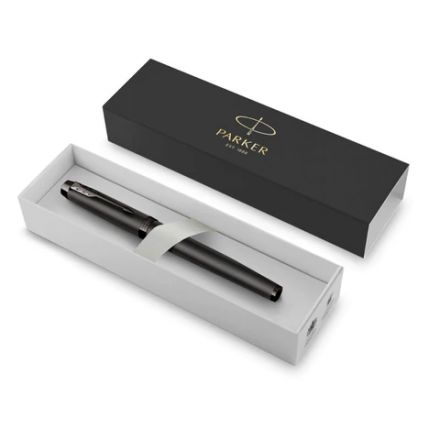 Ручка-роллер PARKER "IM Professionals Monochrome Titanium", черный лак, нержавеющая сталь, черная, 2172960 Ручка-роллер PARKER "IM Professionals Monochrome Titanium", черный лак, нержавеющая сталь, черная, 2172960