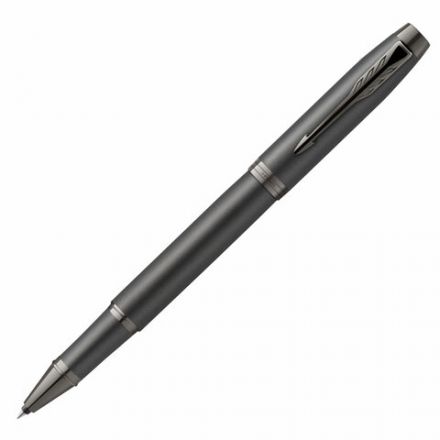 Ручка-роллер PARKER "IM Professionals Monochrome Titanium", черный лак, нержавеющая сталь, черная, 2172960 Ручка-роллер PARKER "IM Professionals Monochrome Titanium", черный лак, нержавеющая сталь, черная, 2172960