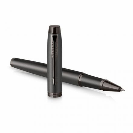 Ручка-роллер PARKER "IM Professionals Monochrome Titanium", черный лак, нержавеющая сталь, черная, 2172960 Ручка-роллер PARKER "IM Professionals Monochrome Titanium", черный лак, нержавеющая сталь, черная, 2172960