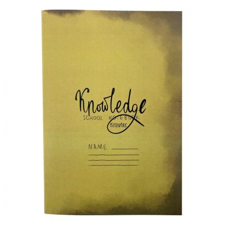 Тетрадь общая Kroyter А4,48л,клетка,скреп,обл.карт,блок 65г.Школа 00099